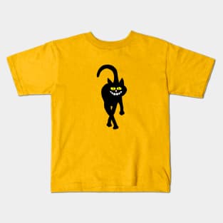 Smiling Black Cat Kids T-Shirt